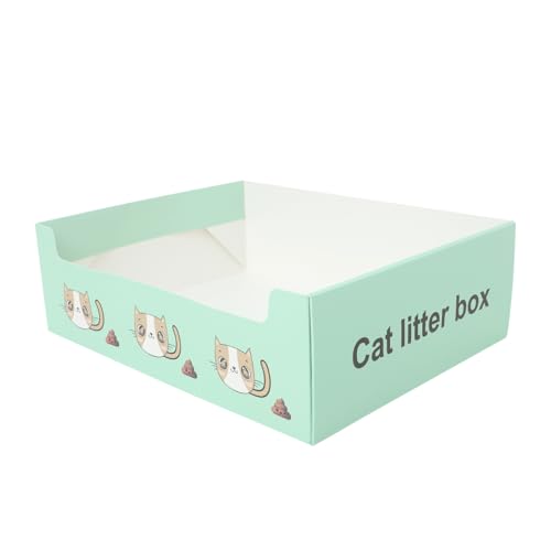 TOYANDONA Kasten Katzentoiletten Trainingsset Für Die Katzentoilette Light Green Papier von TOYANDONA