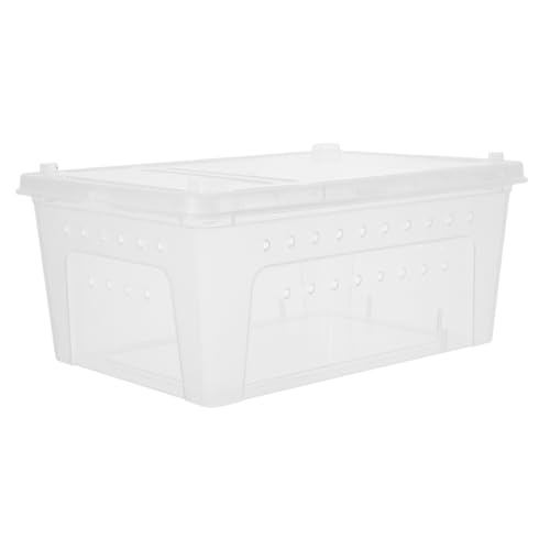 TOYANDONA Schildkröten-futterbox Transparenter Tierbehälter Reptilien-Terrarium Aus Kunststoff Grillenhalter Für Reptilien Schlangenbox-behälter Reptilienkäfig TOYANDONA Schildkröten-futterbox Transparenter Tierbehälter Reptilien-Terrarium Aus Kunststoff Grillenhalter Für Reptilien Schlangenbox-behälter Reptilienkäfig von TOYANDONA