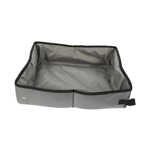 TOYANDONA Kasten Wasserdichtes Katzenstreubecken Container Reisen Katzentablett Katzenpfanne Wurf für tragbare Katzentoiletten Katzensandbehälter wasserdichtes Futter Grey TOYANDONA Kasten Wasserdichtes Katzenstreubecken Container Reisen Katzentablett Katzenpfanne Wurf für tragbare Katzentoiletten Katzensandbehälter wasserdichtes Futter Grey von TOYANDONA
