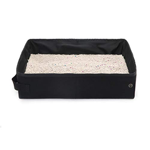 TOYANDONA Kasten Wasserdichtes Katzenstreubecken Katzentoilettentrainer Katzenstreuhalter Tragbare Katzentoilette Tiertoiletten Faltbare Katzentoilette Katzenbecken Black TOYANDONA Kasten Wasserdichtes Katzenstreubecken Katzentoilettentrainer Katzenstreuhalter Tragbare Katzentoilette Tiertoiletten Faltbare Katzentoilette Katzenbecken Black von TOYANDONA