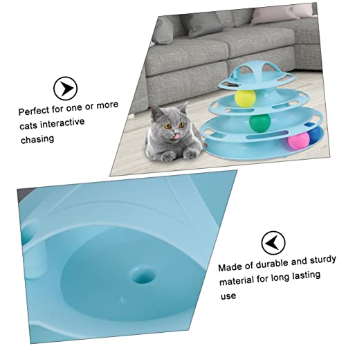 TOYANDONA Katze Plattenspieler Drinnen Ball Bunt Tunnel Katzenminze Bälle Selbstspielendes, Interaktives Katzenspielzeug Katzenfeen Plastik TOYANDONA Katze Plattenspieler Drinnen Ball Bunt Tunnel Katzenminze Bälle Selbstspielendes, Interaktives Katzenspielzeug Katzenfeen Plastik von TOYANDONA