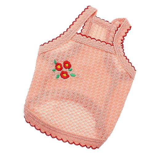 TOYANDONA Katze Weste Hunde-Outfit Kleines Hundekleid Spitze Haustierkleidung Hund Kleiner Hundehemden Hundekleidung Name Kühlweste Für Hunde Klein Baumwolle Polyester von TOYANDONA