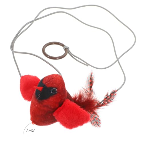 TOYANDONA Katzengeräuschspielzeug Kätzchen Interaktives Katzenspielzeug Hängende Katzentür Katzenzeiger Kätzchenspielzeug für den Haushalt Kompaktes Katzenspielzeug Feder von TOYANDONA
