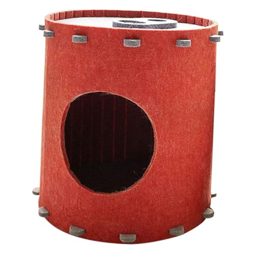 TOYANDONA Katzenhaus aus Filz Abnehmbares Multifunktionales Katzenbett für Drinnen und Draußen Geschlossener Rückzugsort mit Großem für Transportieren Lagern von TOYANDONA