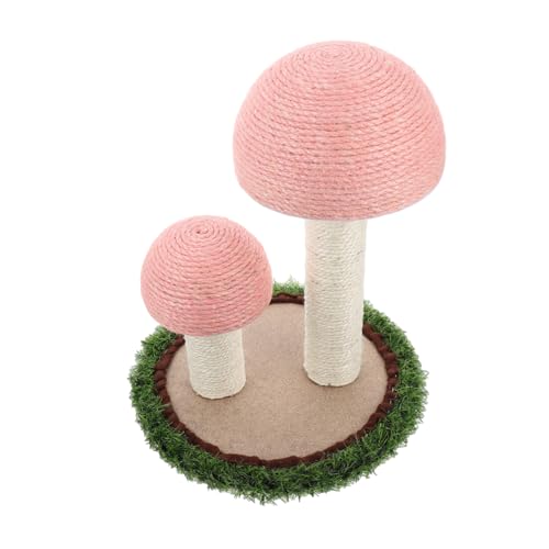 TOYANDONA Katzenklettergerüst im Pilzdesign Kratzspielzeug für Katzen Sicheres Kletterspielzeug für Katzen mit Stabiler Basis und Platzsparendem Design von TOYANDONA