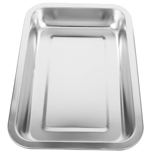 TOYANDONA Katzenklo Groß Offene Katzentoilette aus Robustem Metall Einfach zu Reinigen für Katzen und Kätzchen Geruchsresistent und rutschfest von TOYANDONA