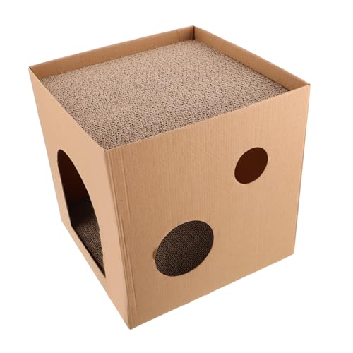 TOYANDONA Katzenkratzbrett Katzenstreu Katzenkartonbett Katzenkratzmaterial Katzenhäuser Katzenkratzbretter Katzenkratzpads Katzenkartonhaus Wellpappe Schokolade TOYANDONA Katzenkratzbrett Katzenstreu Katzenkartonbett Katzenkratzmaterial Katzenhäuser Katzenkratzbretter Katzenkratzpads Katzenkartonhaus Wellpappe Schokolade von TOYANDONA