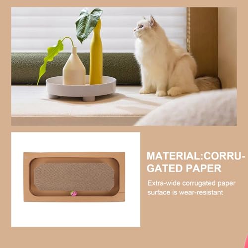 TOYANDONA Katzenkratzbrett aus Pappe Kratzspielzeug für Katzen Fördert Gesundes Kratzverhalten und Schützt Möbel für Wohnungskatzen Attraktives Design für TOYANDONA Katzenkratzbrett aus Pappe Kratzspielzeug für Katzen Fördert Gesundes Kratzverhalten und Schützt Möbel für Wohnungskatzen Attraktives Design für von TOYANDONA