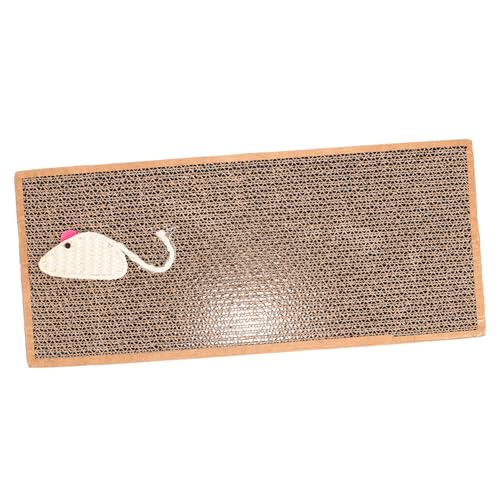 TOYANDONA Katzenkratzbrett aus Wellpappe Interaktive Kratzmatte für Katzen und Kätzchen Langlebig für Innenbereich Schützt Möbel und Teppiche TOYANDONA Katzenkratzbrett aus Wellpappe Interaktive Kratzmatte für Katzen und Kätzchen Langlebig für Innenbereich Schützt Möbel und Teppiche von TOYANDONA
