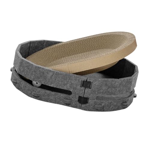 TOYANDONA Katzenkratzschale Aus Kratzunterlage Für Katzen Strapazierfähiges Reinigendes Kratzspielzeug Für Innenbereich Für Sicheres Kratzen von TOYANDONA
