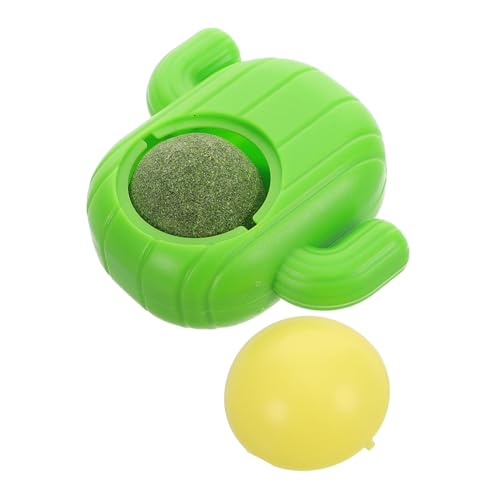 TOYANDONA Katzenminze Bälle Hängende Flauschige Katzenballspielzeug Hängen Kätzchen Interaktives Katzenspielzeug Für Drinnen Rotierender Katzenminzenball Katze Nip Wandkugel Abs von TOYANDONA