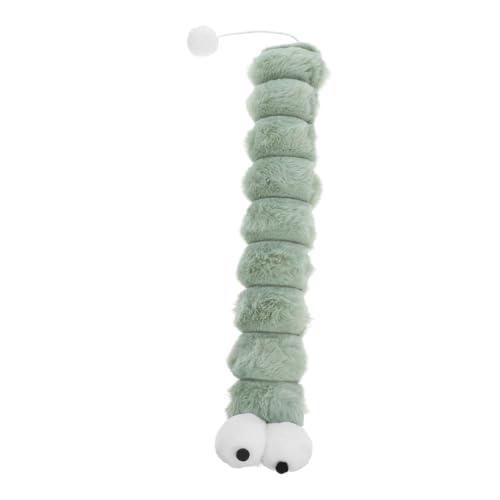TOYANDONA Katzenminze Katzen interaktives katzenspielzeug Interaktives Katzenzubehör tierbedarf für Katzen Wurm Katzenspielzeug Katzenminze Plüschtiere Light Green von TOYANDONA