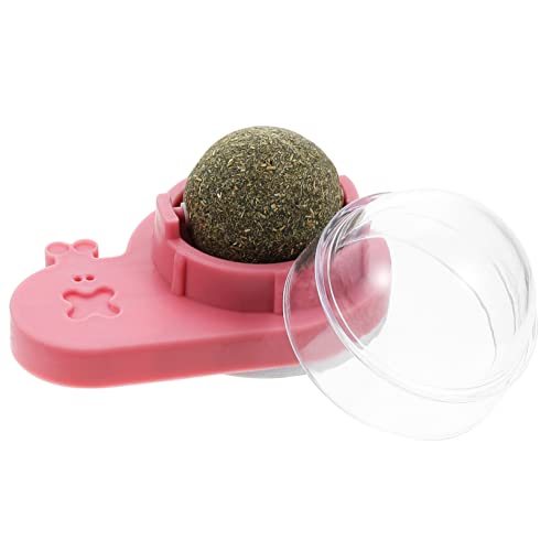 TOYANDONA Katzenminze Wandspielzeug Für Katzen Interaktiver Leckerli Ball Für Indoor Kätzchen Rotierende Für Zahnreinigung Anbringbar von TOYANDONA