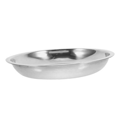 TOYANDONA Katzennapf Aus Edelstahl Behälter Für Katzenfutter Futterbecken Für Haustiere Katzennäpfe Aus Metall Hund Wassernapf Hundenapf Aus Edelstahl Katzengericht Silver Rostfreier Stahl von TOYANDONA