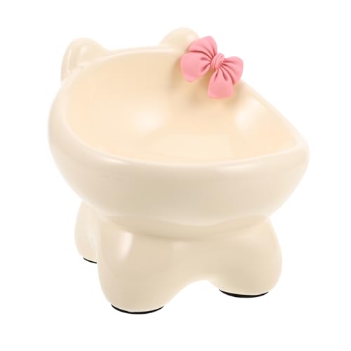 TOYANDONA Katzennapf Katzenwassernapf Erhöhter Katzennapf Katzenfutternäpfe Porzellan Haustiernapf Hund Kleiner Napf Welpenwasserfutterspender Katzennäpfe Für Futter Katzenfutter Und von TOYANDONA