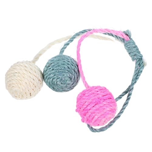 TOYANDONA Katzenspielzeug Sisalball Kätzchen Kratzspielzeug Sisal Cat Crocker Für Katzenbälle Home Cat - Hängendes Katzenspielzeug Interaktive Katzenspielzeugbälle Sisal TOYANDONA Katzenspielzeug Sisalball Kätzchen Kratzspielzeug Sisal Cat Crocker Für Katzenbälle Home Cat - Hängendes Katzenspielzeug Interaktive Katzenspielzeugbälle Sisal von TOYANDONA
