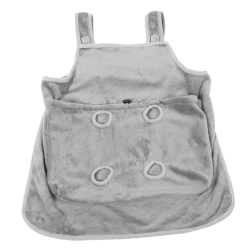 TOYANDONA Katzenstreichelschürze weiche Katzentrage Haustier Hund hält Schürze Tragetasche für Katzen weiche Katzenschürze Tasche mit Katze Arktisches Vlies Light Grey TOYANDONA Katzenstreichelschürze weiche Katzentrage Haustier Hund hält Schürze Tragetasche für Katzen weiche Katzenschürze Tasche mit Katze Arktisches Vlies Light Grey von TOYANDONA