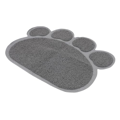 TOYANDONA Katzenstreu Matte Haustiermatte für Futter Matten Pfote Boden rutschfeste Katzentoilettenmatte Wurf bix leicht zu reinigende Katzentoilette süße Müllmatte Streufangmatte PVC Grau TOYANDONA Katzenstreu Matte Haustiermatte für Futter Matten Pfote Boden rutschfeste Katzentoilettenmatte Wurf bix leicht zu reinigende Katzentoilette süße Müllmatte Streufangmatte PVC Grau von TOYANDONA