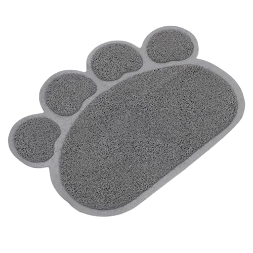 TOYANDONA Katzenstreu Matte Pfotenförmige Katzentoilette Katzenfuttermatte Haustiermatte für Futter Boden Haustiere Katzenklo-Matte Katzenstreupolster Katzenstreu groß Wurf bix PVC Grau TOYANDONA Katzenstreu Matte Pfotenförmige Katzentoilette Katzenfuttermatte Haustiermatte für Futter Boden Haustiere Katzenklo-Matte Katzenstreupolster Katzenstreu groß Wurf bix PVC Grau von TOYANDONA