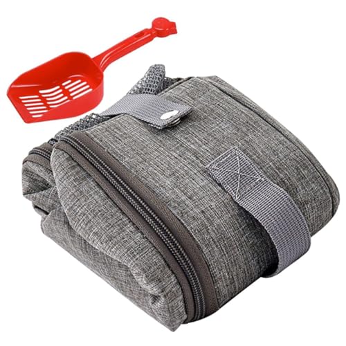 TOYANDONA Katzenstreuboxen Wurf Tragbar Katzenkorb Tablett faltbar Reisen klein Katzentoilette mit Haube Katzentoiletten Katzenboxen Oxford-Stoff Hellgrau TOYANDONA Katzenstreuboxen Wurf Tragbar Katzenkorb Tablett faltbar Reisen klein Katzentoilette mit Haube Katzentoiletten Katzenboxen Oxford-Stoff Hellgrau von TOYANDONA