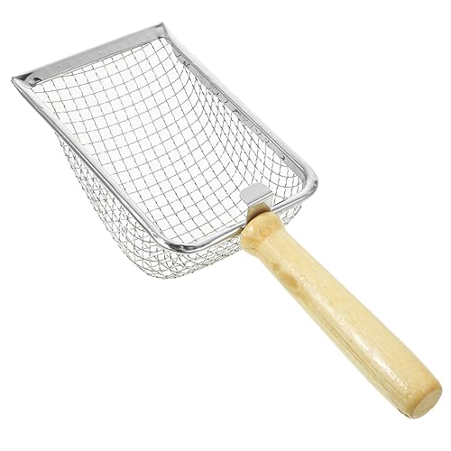 TOYANDONA Katzenstreuschaufel mit Holzgriff Langlebige für Katzenklo und Reptilien Reinigungswerkzeug mit Filterdesign für Entfernen von Streu und Abfall TOYANDONA Katzenstreuschaufel mit Holzgriff Langlebige für Katzenklo und Reptilien Reinigungswerkzeug mit Filterdesign für Entfernen von Streu und Abfall von TOYANDONA