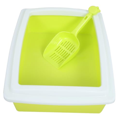 TOYANDONA Katzentoilette Streupellets Katzenfutternäpfe Erhöht Katze Notwendigkeiten Katzenprodukte Katzennapf Aus Keramik Hundetor Mit Katzentür Katze Badetasche Türriegel Abs Light Green von TOYANDONA