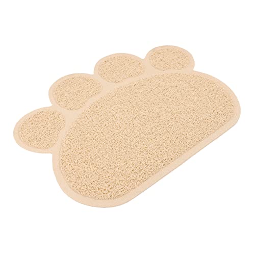 TOYANDONA Katzentoilettenmatte rutschfeste und Wiederverwendbare Futtermatte für Katzen Teiliges Einfach zu Reinigen und Schützt Ihren Boden vor Schmutz und Verschüttungen von TOYANDONA