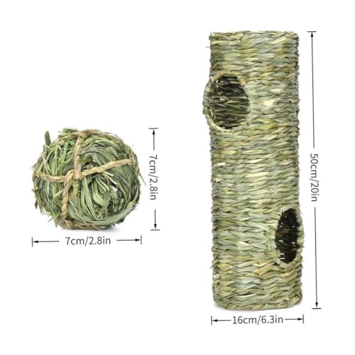TOYANDONA Katzentunnel Spieltunnel aus Strapazierfähigem Gras für Katzen Kaninchen Hamster und Igel mit Timothy grasball Interaktives Versteck für Kleintiere TOYANDONA Katzentunnel Spieltunnel aus Strapazierfähigem Gras für Katzen Kaninchen Hamster und Igel mit Timothy grasball Interaktives Versteck für Kleintiere von TOYANDONA
