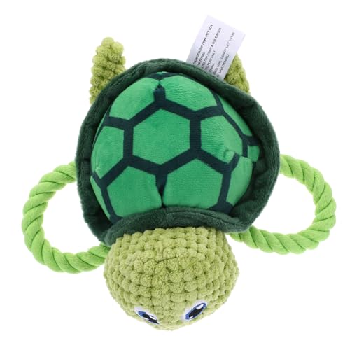TOYANDONA Kauspielzeug Für Welpen Kuscheltier Für Hunde Gewichtete Kuscheltiere Welpe Plüsch Ausgestopfte Tiere Cartoon-schildkröte- Haustierplüschspielzeug Welpenspielzeug Stoff von TOYANDONA