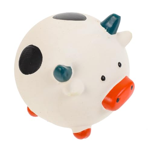 TOYANDONA Kauspielzeug für Cartoon Kuh Design Interaktives mit Quietscher Fördert Zahnpflege und Beschäftigung für Welpen und Kleine zu Reinigen Langlebig und Beißfest TOYANDONA Kauspielzeug für Cartoon Kuh Design Interaktives mit Quietscher Fördert Zahnpflege und Beschäftigung für Welpen und Kleine zu Reinigen Langlebig und Beißfest von TOYANDONA