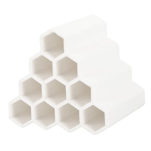 TOYANDONA Keramik Aquarium Versteck Höhle Fisch Unterschlupf Dekoration Fisch Brutbecken Weiß Robust Sicher für Garnelen Shrimp Tank Landschaft von TOYANDONA