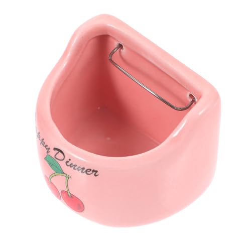 TOYANDONA Keramik Futternapf für Hamster Meerschweinchen Wassernapf mit Antispill Design Stabile Kleine Nagetier Futter und Wasserschale für Käfighängung von TOYANDONA