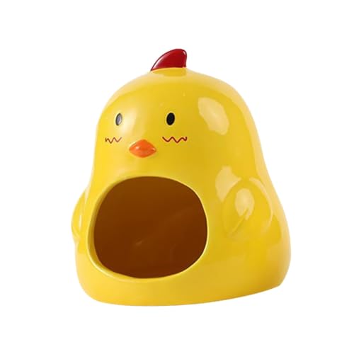 TOYANDONA Keramik Hamster Versteck Nest Kleintier Schlafhöhle Cartoon Design Haustier Nest für Hamster Meerschweinchen Kleintiere Gehege Zubehör Kleine Haustierhöhle von TOYANDONA