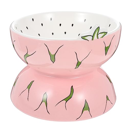 TOYANDONA Keramik -Katzenfutter -Topf geformt Schüsseln drinnen Haustier entzückende Muster -Fütterungsschale Katzennapf aus Keramik Futternapf Floor Pet Bowl Rosa TOYANDONA Keramik -Katzenfutter -Topf geformt Schüsseln drinnen Haustier entzückende Muster -Fütterungsschale Katzennapf aus Keramik Futternapf Floor Pet Bowl Rosa von TOYANDONA