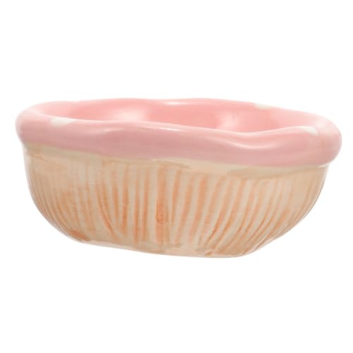TOYANDONA Keramik Napf für Hamster und Kleintiere Stabile Futter Wasserschale Rutschfestes Sicheres Keramikschälchen Geeignet für Meerschweinchen Kaninchen und Nager Niedliches Design von TOYANDONA