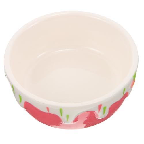 TOYANDONA Keramikschale Pellets Käfige Wachtel Lebensmittelbehälter Hängematte Hamster Cocker Container Meerschweinchen Futter Plüschspielzeug Schweine Kaninchen Spaniel Fütterung Huhn Rosa von TOYANDONA