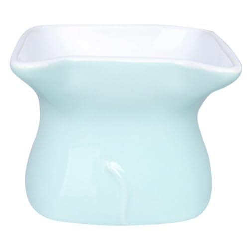 TOYANDONA Keramische Katzenschüssel mit Schrägem Ergonomisches Design Schützt die Wirbelsäule Fütterungsschale für Katzen von TOYANDONA