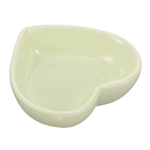 TOYANDONA Keramischer Hamsternapf Herzform rutschfest für Wasser und Futter Süße Katzennäpfe für Kleine Haustiere Meerschweinchen und Rennmäuse von TOYANDONA
