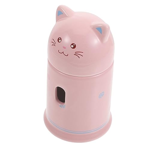 TOYANDONA Keramischer Wasserflaschenhalter Für Hamster Umweltfreundlicher Trinkflaschenständer Im Katzen Design Kompakt Und Pflegeleicht Für Haustierbedarf von TOYANDONA