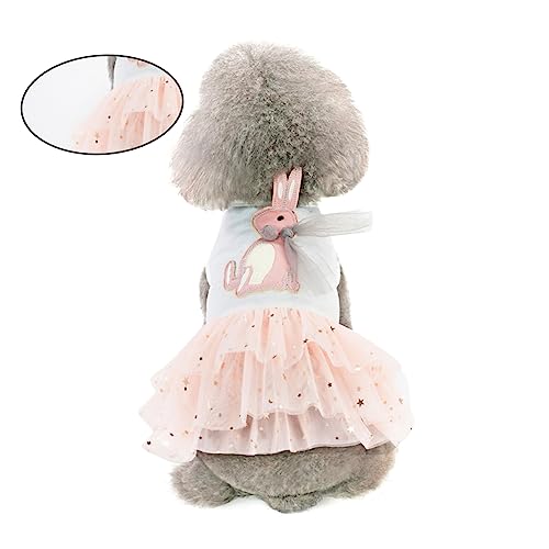 TOYANDONA Kleid Für Hundeanzug Kleine Hundekleidung Haustierrock Kostüme Tutu Welpen Ausgefallene Haustierkleidung Zubehör Haustiere Hundekostüm Kleid Hasenparty Hundetuch von TOYANDONA