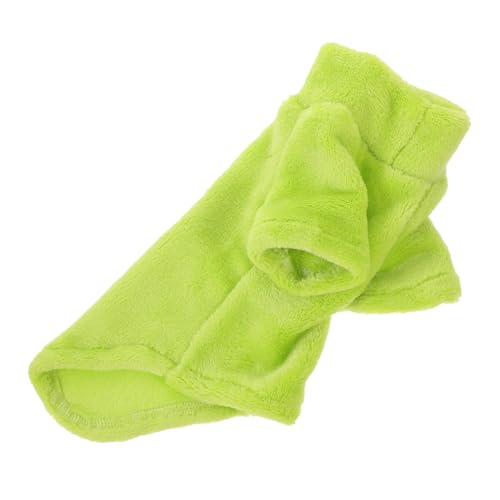 TOYANDONA Kleidung Für Haustiere Drinnen Kleiden Plüsch Katzenkleidung Warmes Katzenkostüm Katze Winterjacke Winterkleidung Für Katzen Katze Wintermantel Warmer Katzenmantel Samt Light Green von TOYANDONA