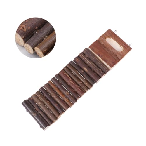 TOYANDONA Kleine Hamster Holzleiter Kletterspielzeug für Kleintiere und Nagen Passend für Käfige Sicheres Naturholz Fördert Spielgewohnheiten TOYANDONA Kleine Hamster Holzleiter Kletterspielzeug für Kleintiere und Nagen Passend für Käfige Sicheres Naturholz Fördert Spielgewohnheiten von TOYANDONA