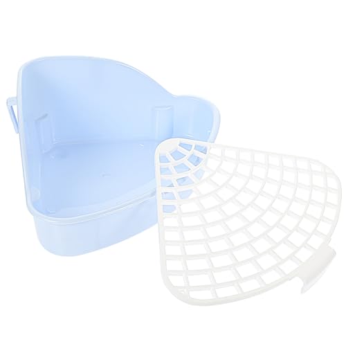 TOYANDONA Kleine Haustier Toilette für Kaninchen Meerschweinchen und Kleintiere Kunststoff Toilette mit Abnehmbaren Gittern für Einfache für Zuhause und Garten TOYANDONA Kleine Haustier Toilette für Kaninchen Meerschweinchen und Kleintiere Kunststoff Toilette mit Abnehmbaren Gittern für Einfache für Zuhause und Garten von TOYANDONA