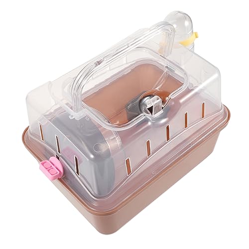 TOYANDONA Kleine Haustier Tragetasche für Hamster Transportbox Atmungsaktivem Design für Reisen Ausflüge und Camping Kompakt für Mäuse von TOYANDONA