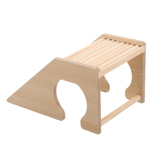 TOYANDONA Kleine Holzleiter für Hamster Sicheres Kletterspielzeug für Kleintiere als Hamsterversteck Aktivität Langlebiges und Dekoratives Design von TOYANDONA