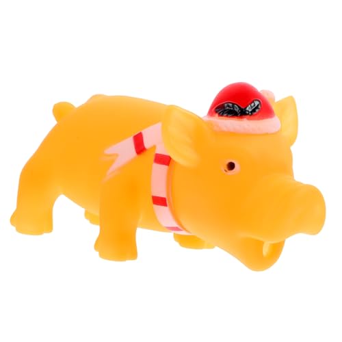 TOYANDONA Kleine Quietschendes Kauspielzeug Schweineform Interaktives Haustierspielzeug für Drinnen Robust und Langlebig Fördert Aktives und Zahnpflege TOYANDONA Kleine Quietschendes Kauspielzeug Schweineform Interaktives Haustierspielzeug für Drinnen Robust und Langlebig Fördert Aktives und Zahnpflege von TOYANDONA