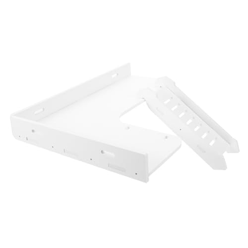 TOYANDONA Kleine Tiere Spielplatz Plattform Chinchilla Plattform mit Rampe für Hamsterkäfig Kletterzubehör für Nager für Spiel und DIY Dekorationsplattform Weiß von TOYANDONA