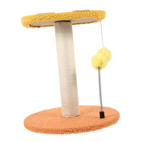 TOYANDONA Kleiner Bienen Kratzbaum für Katzen Verschleißfestes Kratzspielzeug mit Stabilem Sockel Sichere Materialien Kratzfeste Kletterstation für Wohnungskatzen Multifunktionaler TOYANDONA Kleiner Bienen Kratzbaum für Katzen Verschleißfestes Kratzspielzeug mit Stabilem Sockel Sichere Materialien Kratzfeste Kletterstation für Wohnungskatzen Multifunktionaler von TOYANDONA