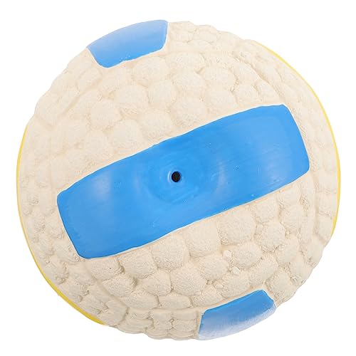 TOYANDONA Kleiner Hundeball aus Strapazierfähigem Material Interaktives Volleyball Kauspielzeug für Drinnen und Draußen Langeweile und Destruktives Verhalten von TOYANDONA