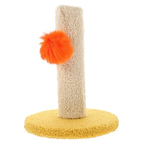 TOYANDONA Kleiner Katzenkratzbaum aus Sisal für Kätzchen Vertikales Kratzspielzeug Niedliches Katzenzubehör für Krallenpflege und Klettern für Wohnung und von TOYANDONA